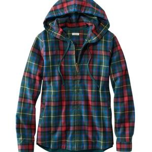 🍁 FALL FLANNEL🍁Scotch Plaid Flannel Zip Hoodie